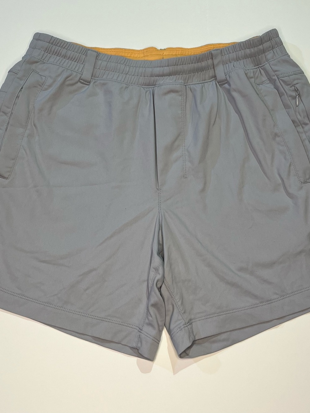 Birddogs Shorts, Grey with Orange Liner, 6", Sz L